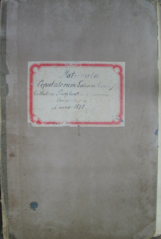 Knjiga vencanih Novi Sad od 1878